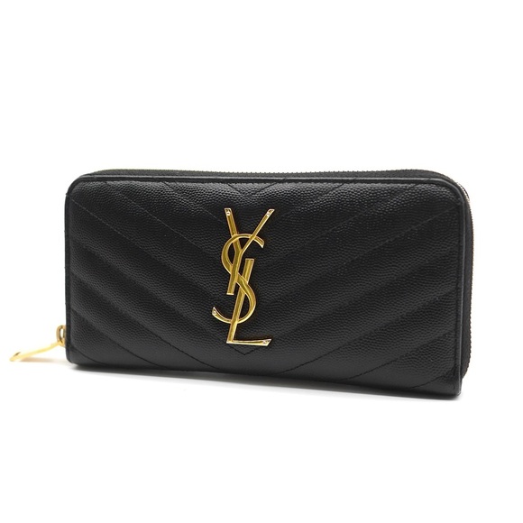 🍓YSL Cassandra Zip Around Wallet - Picture 1 of 13